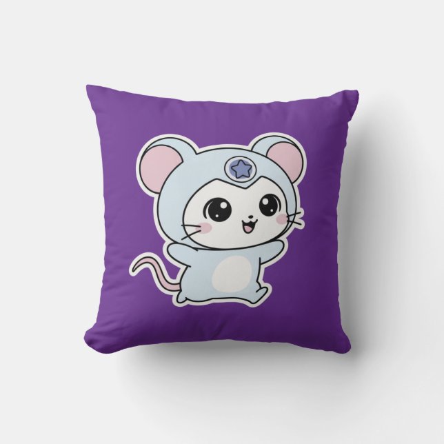 Cute lovely little adorable mouse kudde (Framsida)