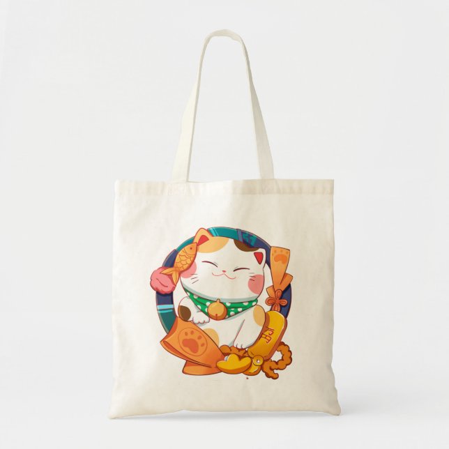 Cute Lucky Cat Tygkasse (Framsidan)