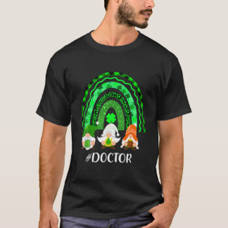 Cute Lucky Rainbow Doktor Gnome Leopard Lycklig St T Shirt