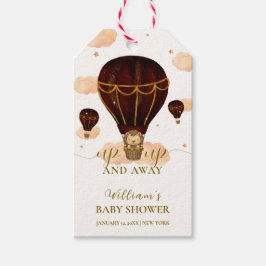 Cute Luftballong Jungle Lejon Boy Shower Presentetikett