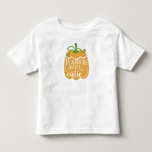 Cute Lumpkin småbarn Halloween-Thanksgiving T Shirt (Framsida)