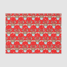 Cute Lund Reindeer som viker Ansikte mask