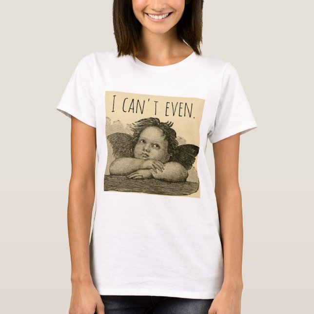 Cute Lusnyj, jag kan inte ens exasperera Angel Che Tee Shirt (Framsida)