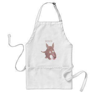 Cute lustig aardvark-tecknad förkläde