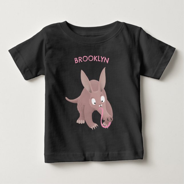 Cute lustig aardvark-tecknad t shirt (Framsida)