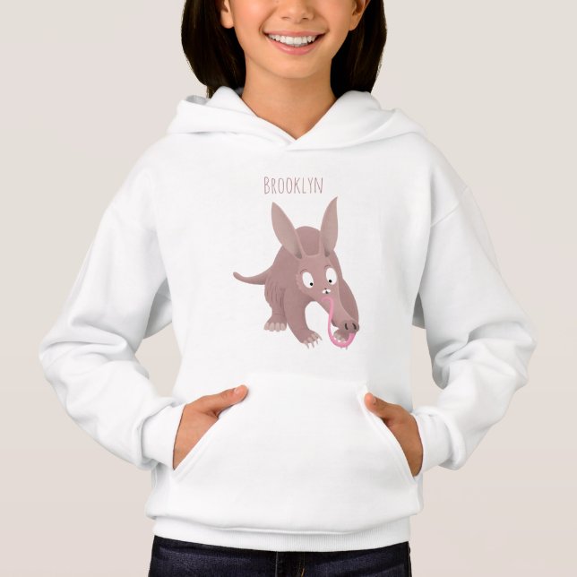Cute lustig aardvark-tecknad t shirt (Framsida)