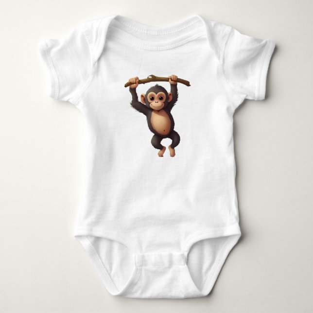 Cute, lustig apa t shirt (Framsida)