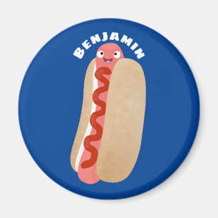Cute lustig hett hund Weiner tecknad Magnet