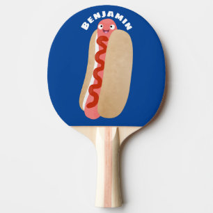 Cute lustig hett hund Weiner tecknad Pingisracket