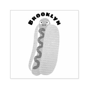 Cute lustig hett hund Weiner tecknad Stämpel