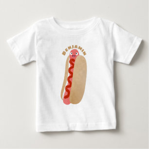 Cute lustig hett hund Weiner tecknad T Shirt