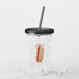 Cute lustig hett hund Weiner tecknad Take Away Mugg