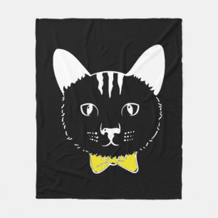 Cute lustig katt fleecefilt