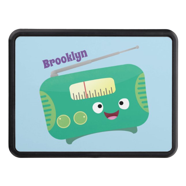 Cute lustig lycklig-tecknad dragkroksskydd (Framsidan)