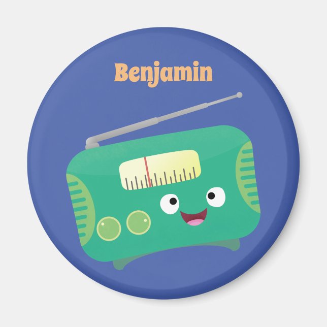 Cute lustig lycklig-tecknad magnet (Framsidan)