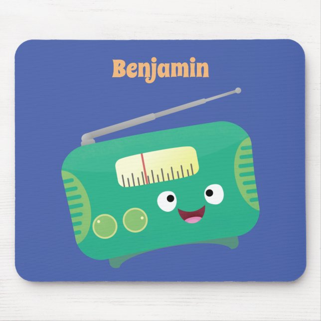 Cute lustig lycklig-tecknad musmatta (Framsidan)