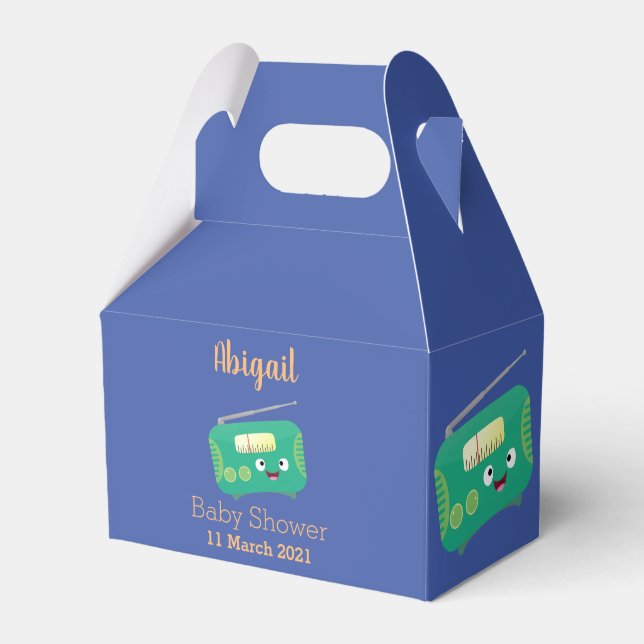 Cute lustig lycklig-tecknad presentaskar (Framsidan Sidan)