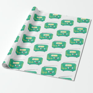 Cute lustig lycklig-tecknad presentpapper