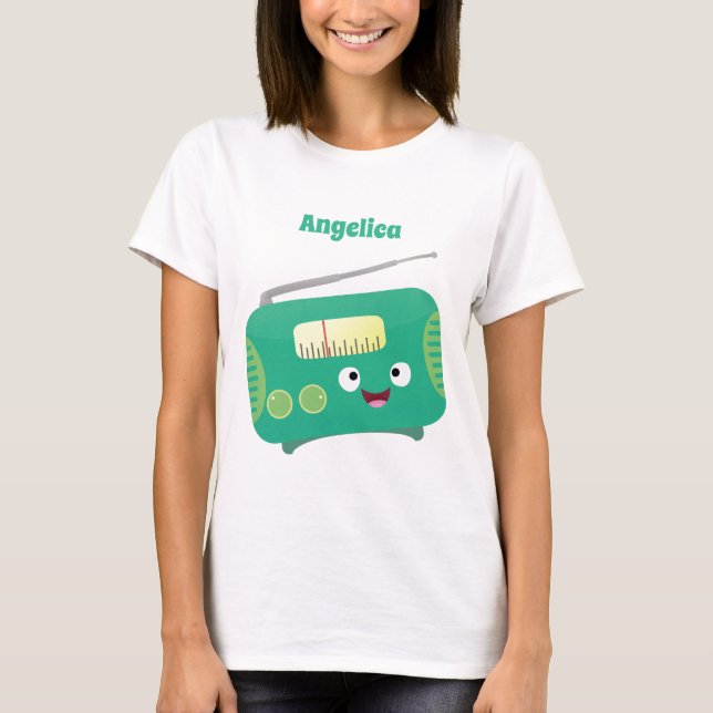 Cute lustig lycklig-tecknad t shirt (Framsida)