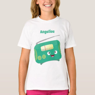 Cute lustig lycklig-tecknad t shirt