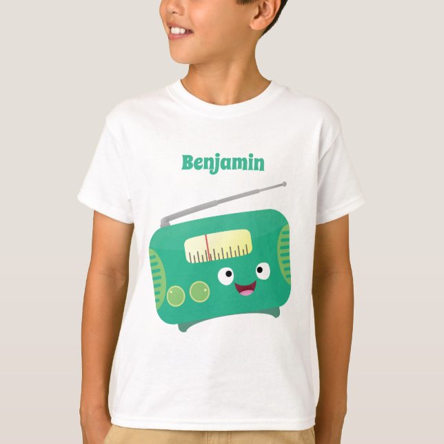 Cute lustig lycklig-tecknad t shirt (Framsida)