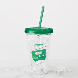 Cute lustig lycklig-tecknad take away mugg