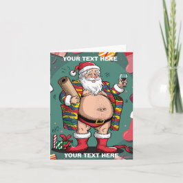 Cute lustig pappa jul inbjudan