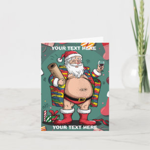 Cute lustig pappa jul inbjudan