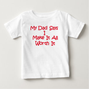 Cute, lustig Pappa som säger 6-24 månader gammal T Shirt