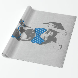 Cute lustig trendig vintage Djuren Fransk Bulldog Presentpapper