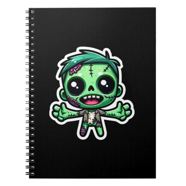 Cute, lustig zombie anteckningsbok (Framsidan)