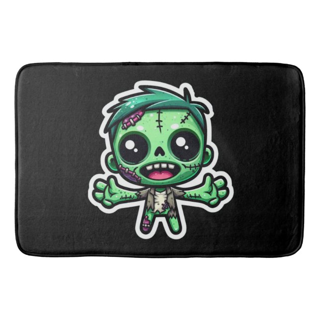 Cute, lustig zombie badrumsmatta (Framsidan)
