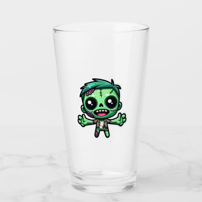 Cute, lustig zombie glaskopp (Framsida)