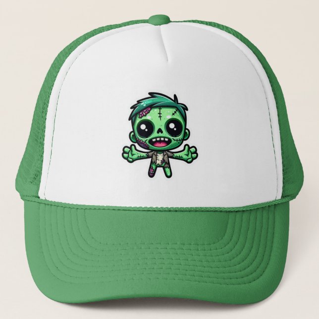 Cute, lustig zombie keps (Framsida)