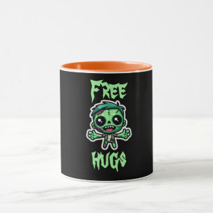 Cute, lustig zombie mugg