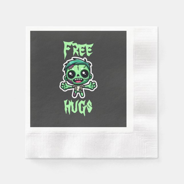 Cute, lustig zombie pappersservett (Framsidan)