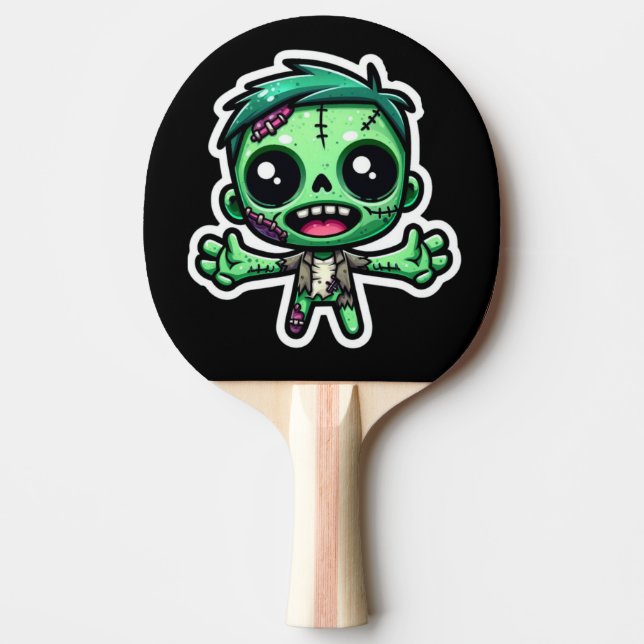 Cute, lustig zombie pingisracket (Framsidan)