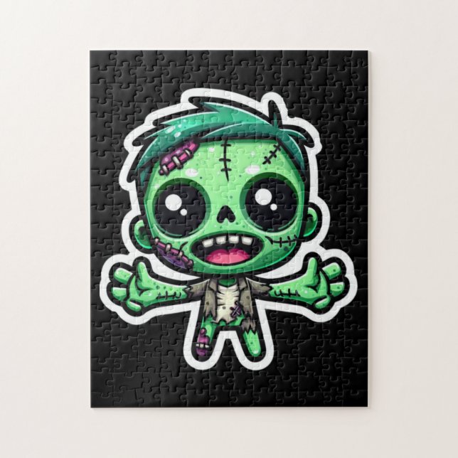 Cute, lustig zombie pussel (Vertikal)