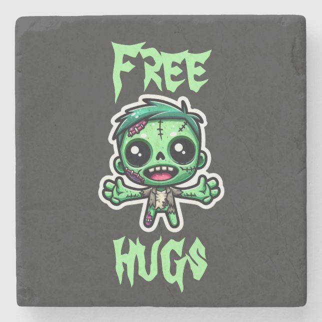 Cute, lustig zombie stenunderlägg (Framsidan)