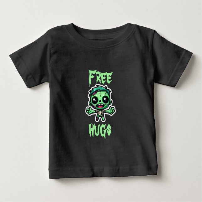 Cute, lustig zombie t shirt (Framsida)