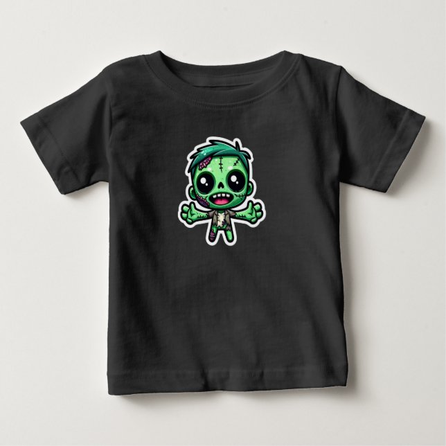 Cute, lustig zombie t shirt (Framsida)