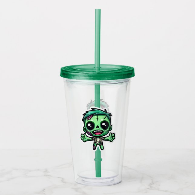 Cute, lustig zombie take away mugg (Framsida)
