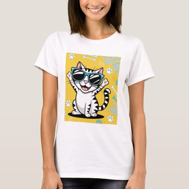Cute, lustiga skämt, solglasögon t shirt (Framsida)