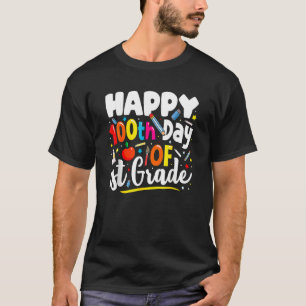 Cute Lycklig 100-årsdagen för skolläraren 1:a Klas T Shirt
