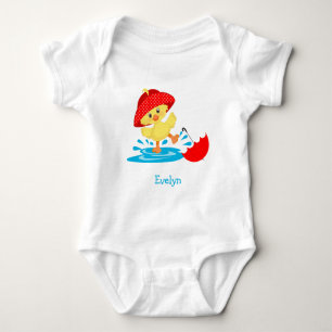 Cute Lycklig Anka i Spanien med första Namn T Shirt