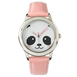 Cute Lycklig Ansikte Panda Armbandsur