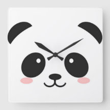 Cute Lycklig Ansikte Panda