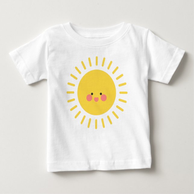 Cute Lycklig Ansikte, Sol, sommarsolsken T Shirt (Framsida)