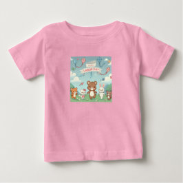 Cute Lycklig arbetsdag Baby T-shirt
