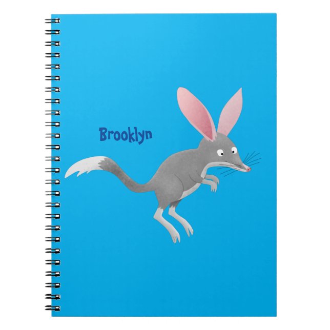 Cute lycklig Australian bilby tecknad Anteckningsbok (Framsidan)